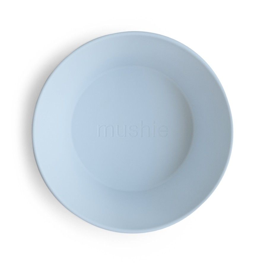 Mushie Zestaw Miseczki dla Dzieci Okrągłe Powder Blue 2 szt.