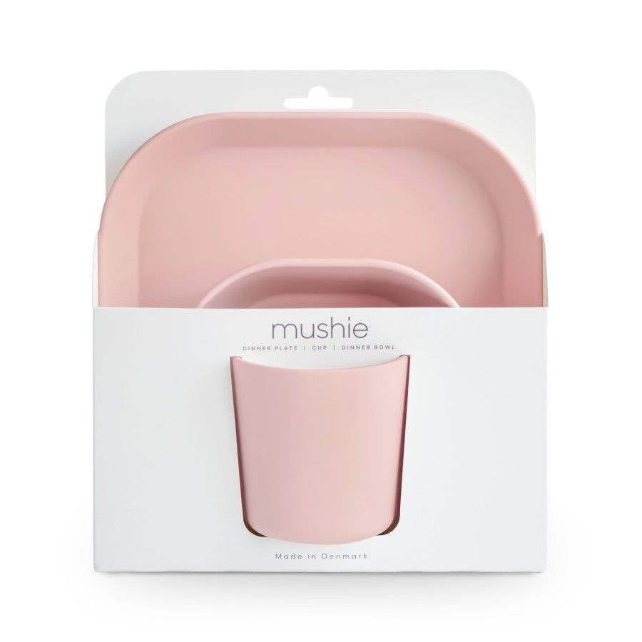 Mushie Zestaw Obiadowy dla Dzieci Blush