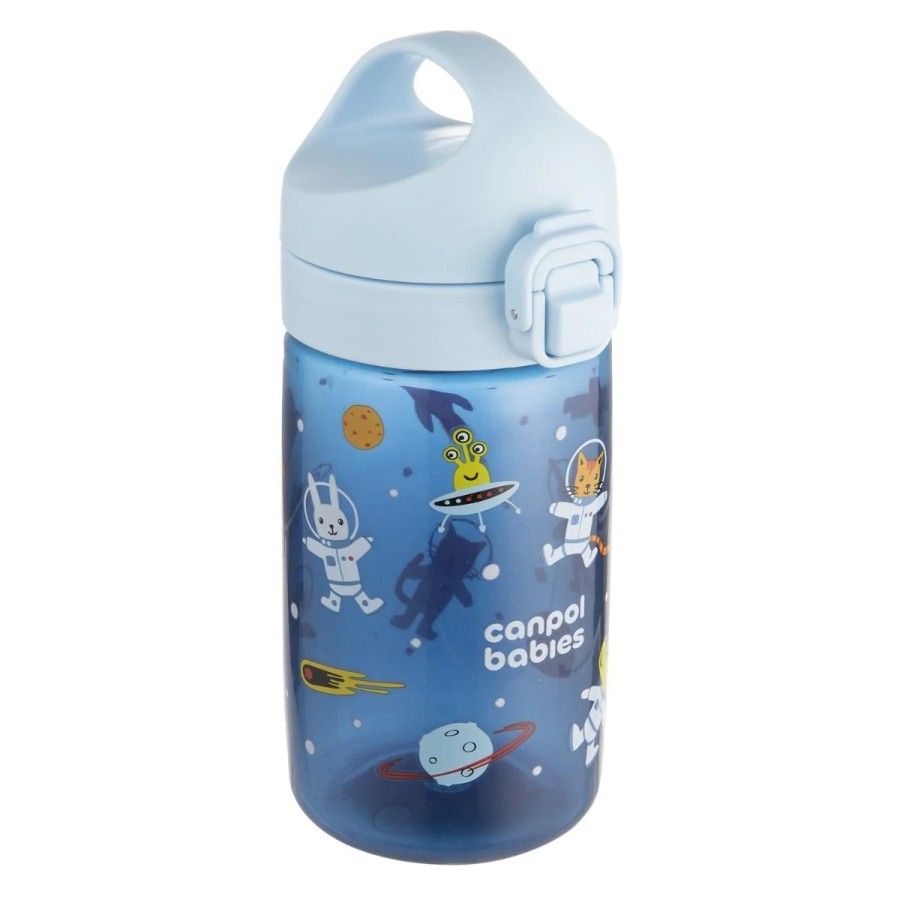 Canpol babies Bidon na wodę dla dzieci od 2,5 r.ż Junior 400 ml niebieski kosmos