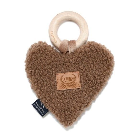 La Millou Gryzak Heart Teddy Bear LATTE