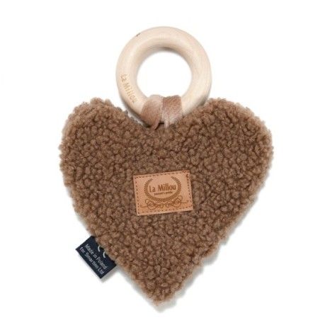 La Millou Gryzak Heart Teddy Bear LATTE