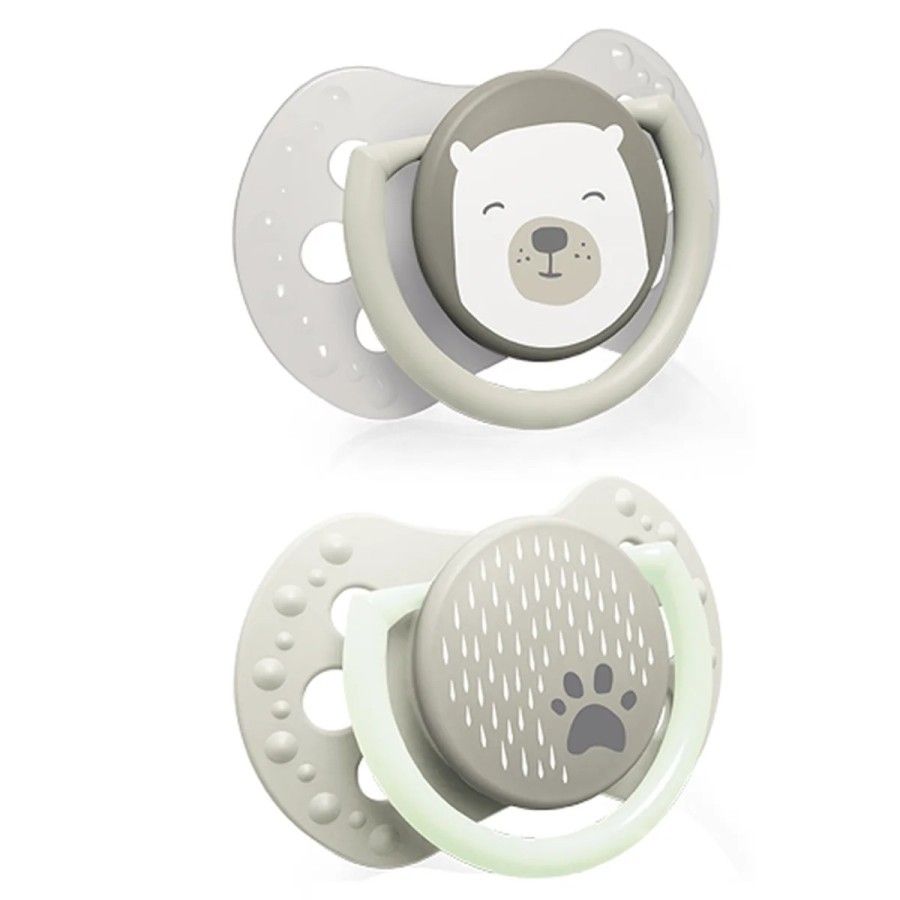 LOVI Smoczek silikonowy dynamiczny  2 szt. Buddy Bear 0-6M