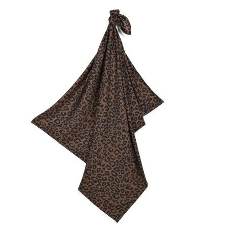 La Millou Otulacz Bamboo LEOPARD CHOCO L by Magdalena Lamparska