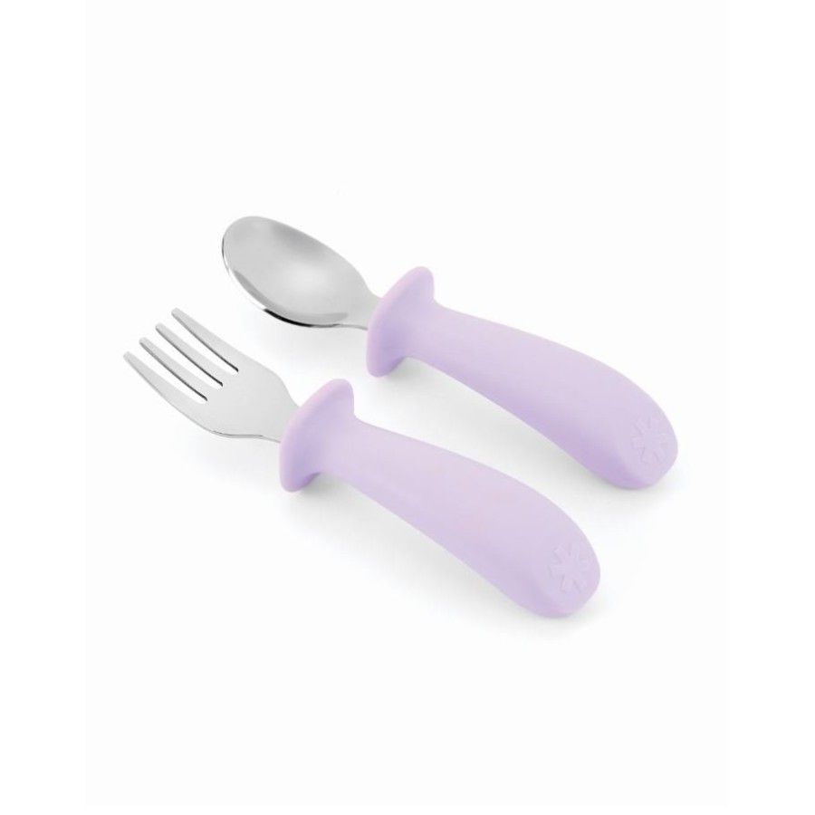 Skip Hop Sztućce dla Dzieci Widelec i Łyżeczka Purple Besties Squad