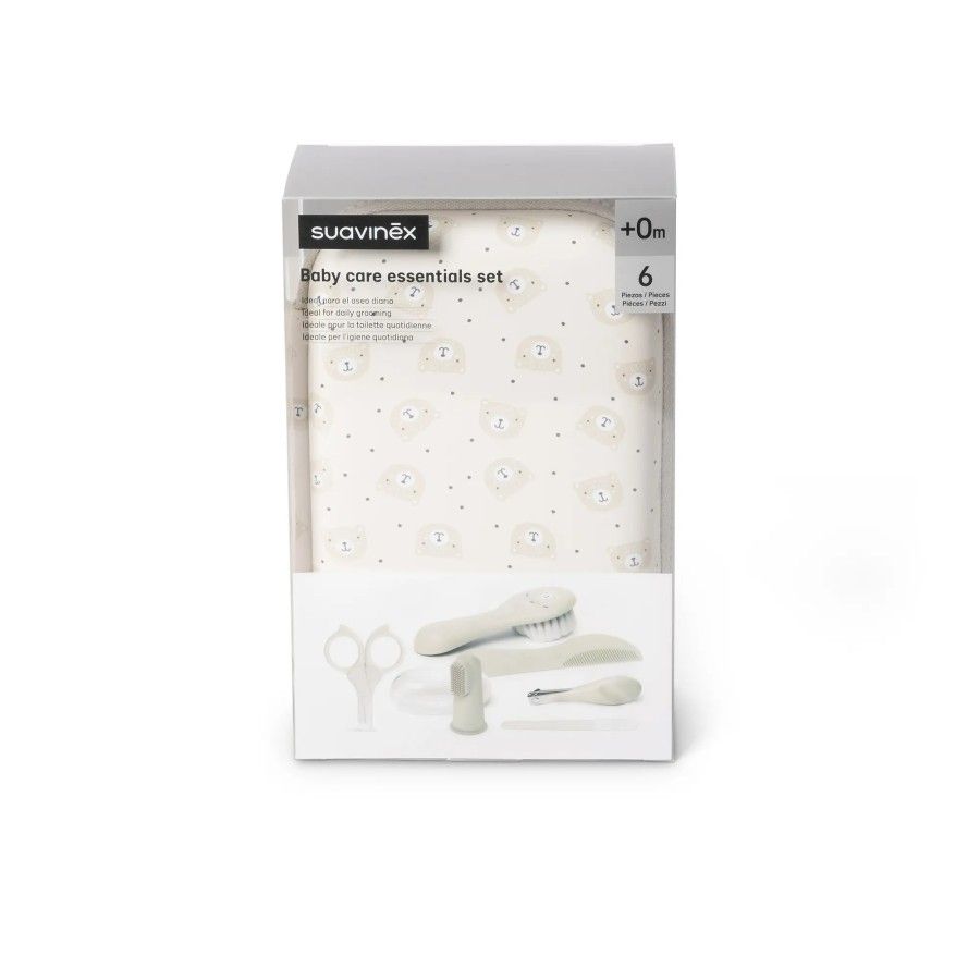 Suavinex Zestaw do manicure dla niemowląt beżowy Wild&free