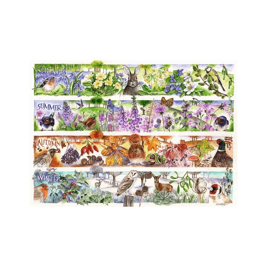Trefl Puzzle 1000el. Tea Time Cztery Pory Roku