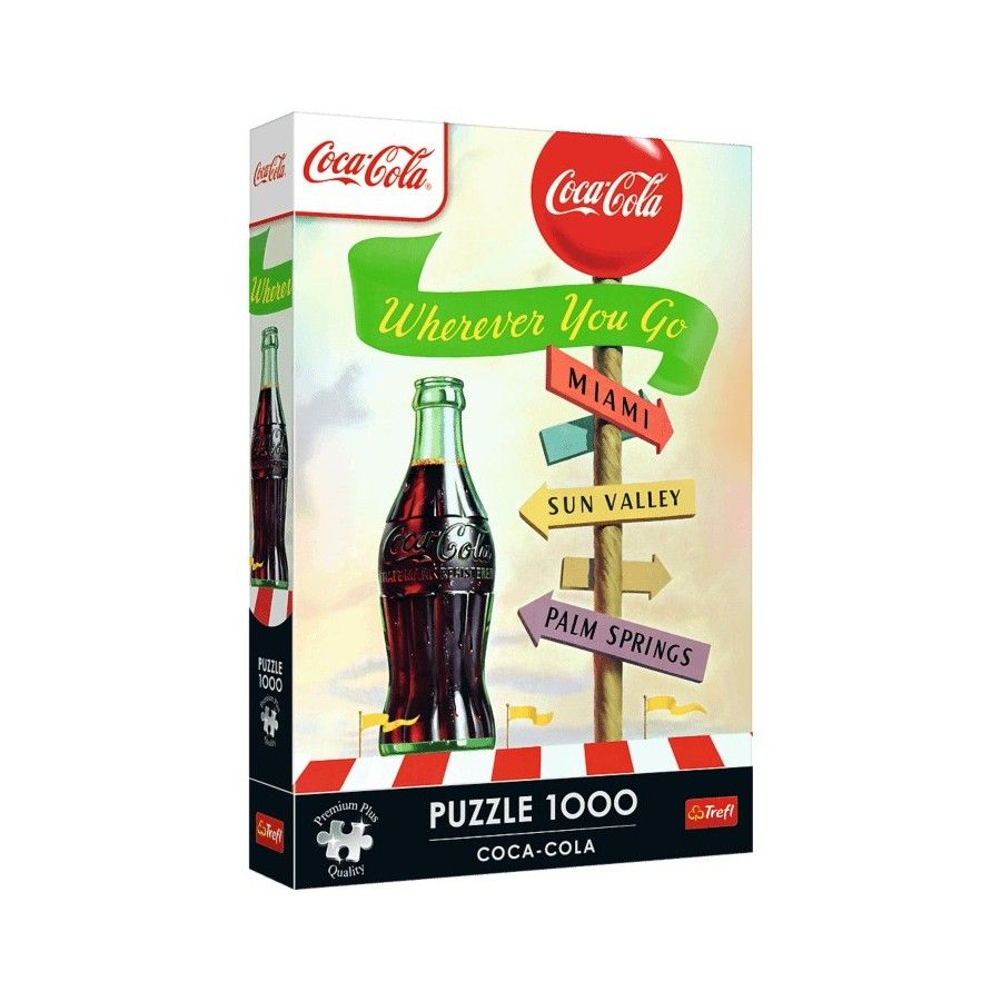 Trefl Puzzle 1000el. Trefl Premium Plus Coca-Cola Gdziekolwiek zmierzasz