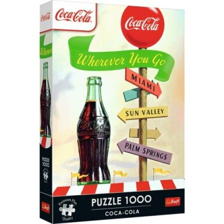 Trefl Puzzle 1000el. Trefl Premium Plus Coca-Cola Gdziekolwiek zmierzasz