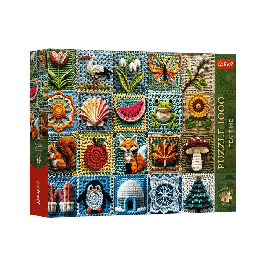 Trefl Puzzle 1000el. Premium Plus Tea Time Szydełkowanie Cztery Pory Roku