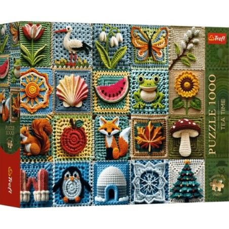 Trefl Puzzle 1000el. Premium Plus Tea Time Szydełkowanie Cztery Pory Roku