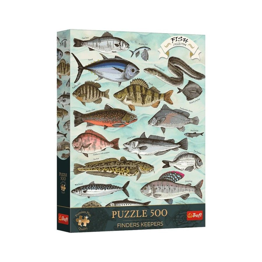 Trefl Puzzle 500el. Trefl Premium Plus Finders Keepers Ryby