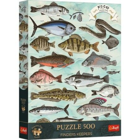 Trefl Puzzle 500el. Trefl Premium Plus Finders Keepers Ryby