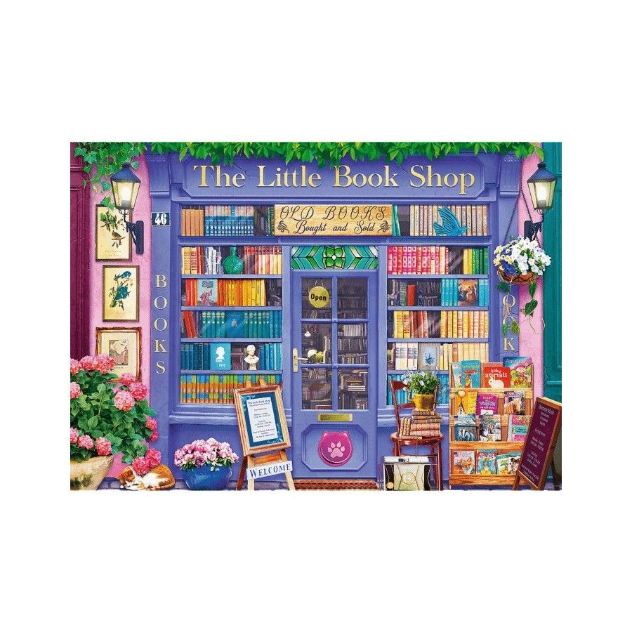 Trefl Puzzle 500el. Premium Plus Tea Time Sklepik z książkami