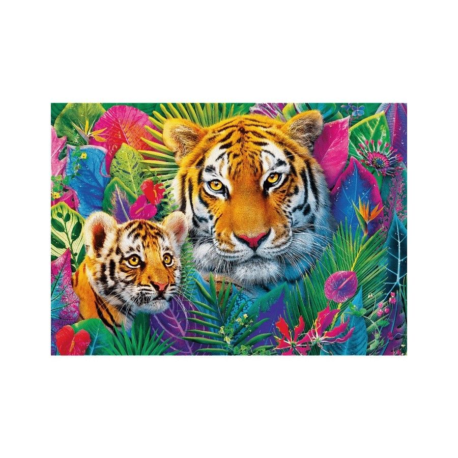 Trefl Puzzle 500el. Premium Plus Tea Time Tygrysy w dżungli