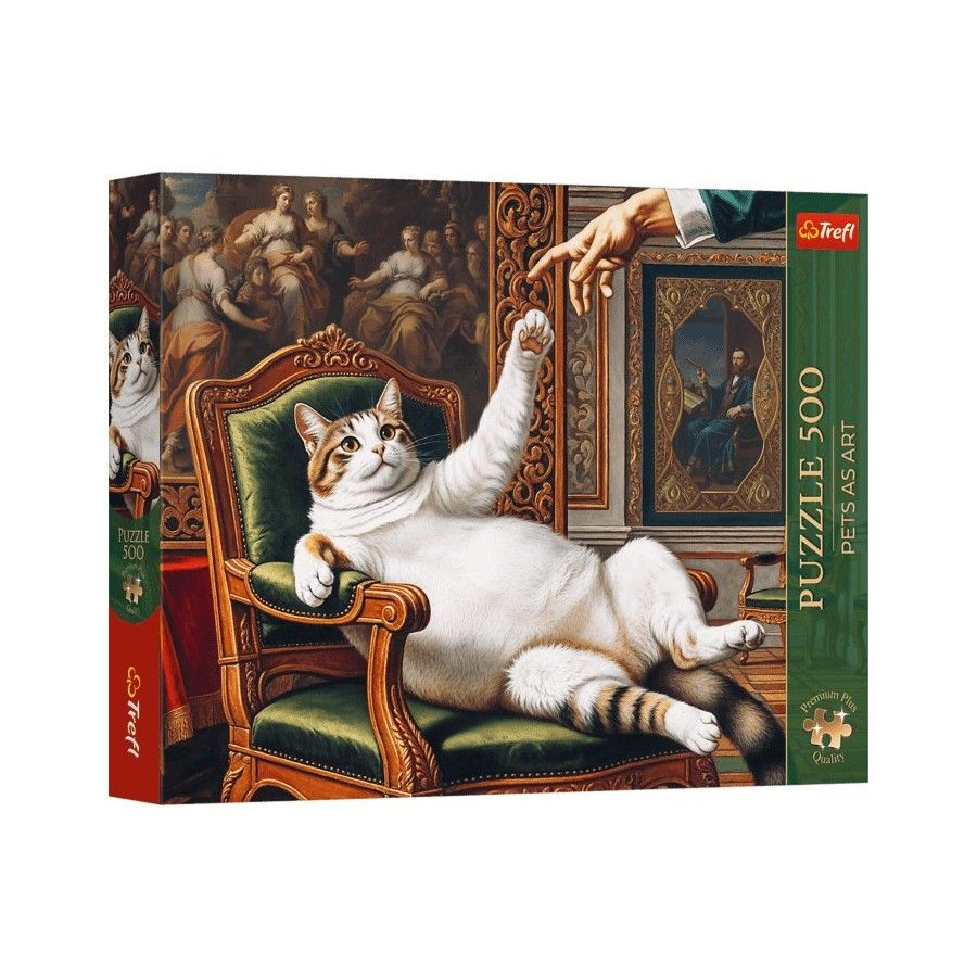 Trefl Puzzle 500el. Trefl Premium Plus Pets as Art Jego Puszysta Wysokość