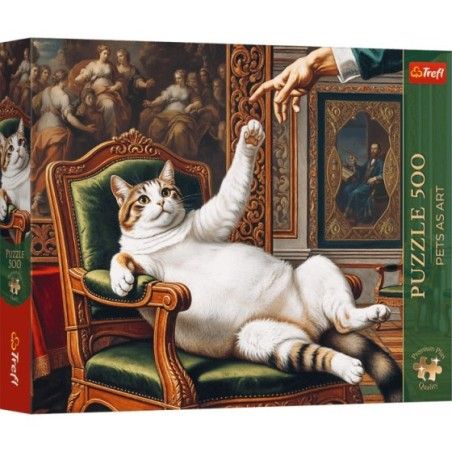 Trefl Puzzle 500el. Trefl Premium Plus Pets as Art Jego Puszysta Wysokość