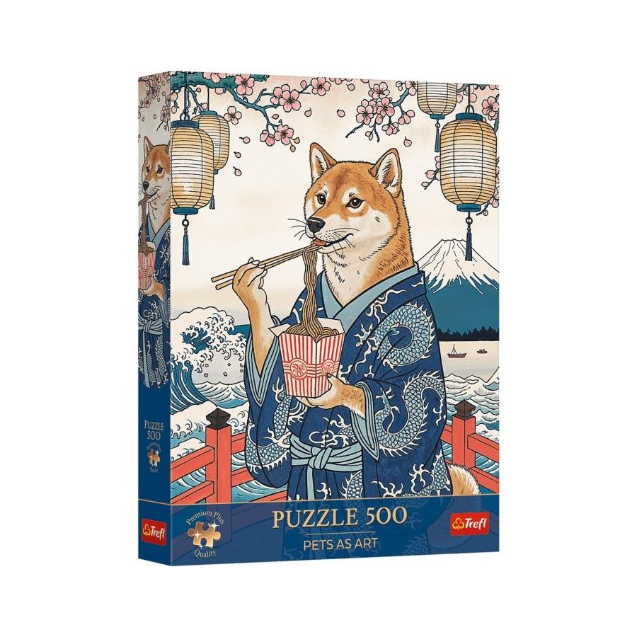 Trefl Puzzle 500el. Premium Plus Pets as Art Makaronowa medytacja Shiby