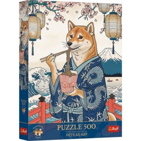 Trefl Puzzle 500el. Premium Plus Pets as Art Makaronowa medytacja Shiby