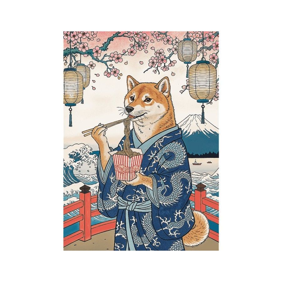 Trefl Puzzle 500el. Premium Plus Pets as Art Makaronowa medytacja Shiby