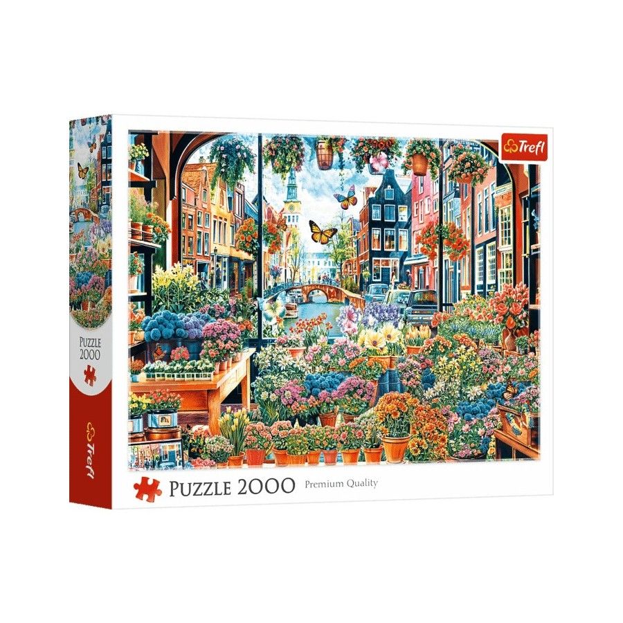 Trefl Puzzle 2000el. Kwiaciarnia w Amsterdamie