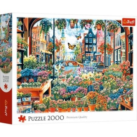Trefl Puzzle 2000el. Kwiaciarnia w Amsterdamie