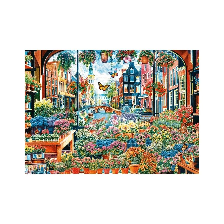 Trefl Puzzle 2000el. Kwiaciarnia w Amsterdamie