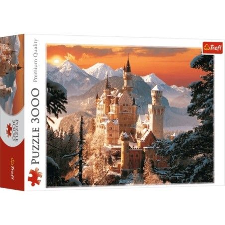 Trefl Puzzle 3000el. Niemcy Zimowy zamek Neuschwanstein