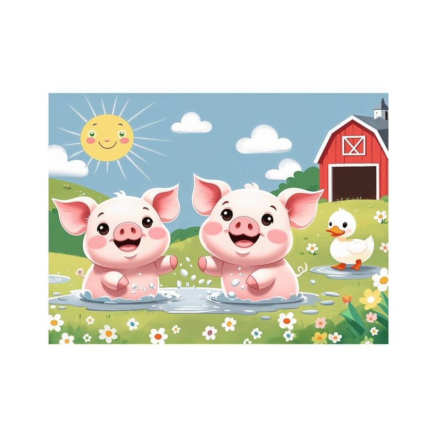 Trefl Puzzle 30el. Wesołe życie na wsi