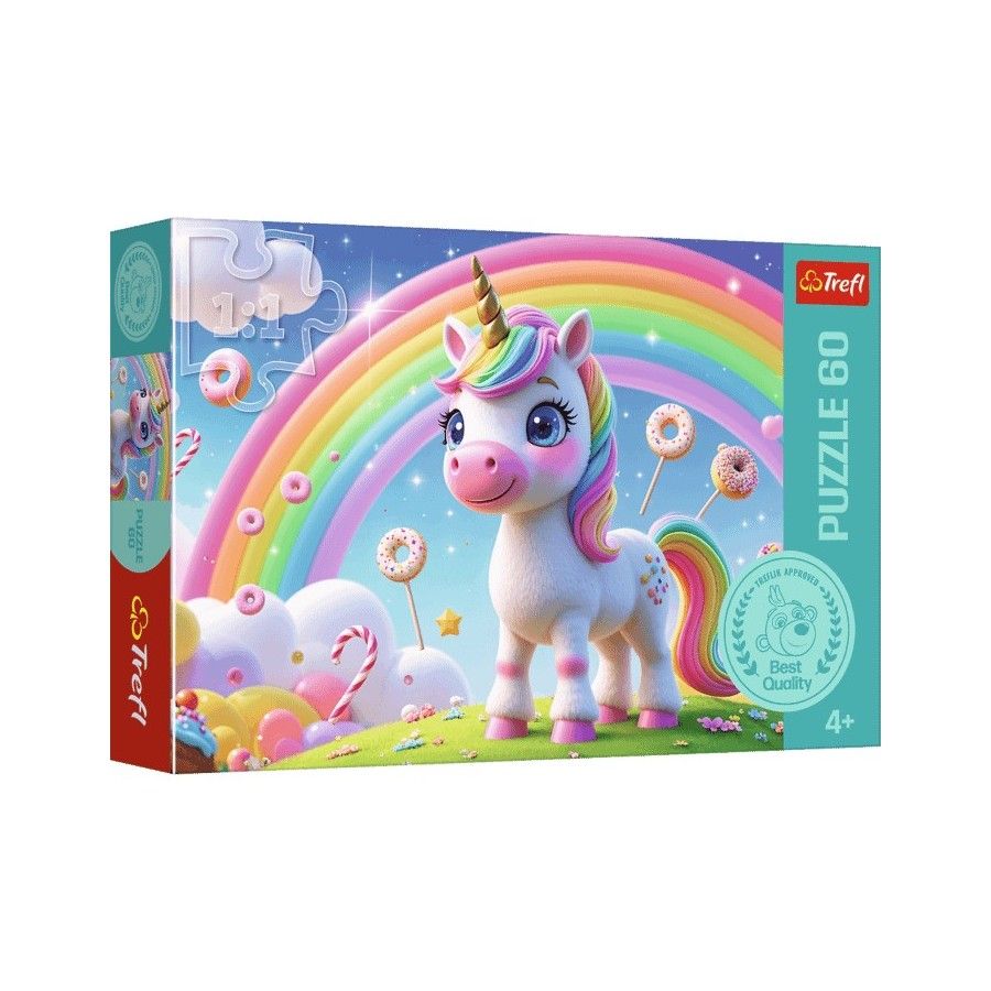 Trefl Puzzle 60el. Cukierkowy świat