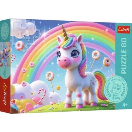 Trefl Puzzle 60el. Cukierkowy świat