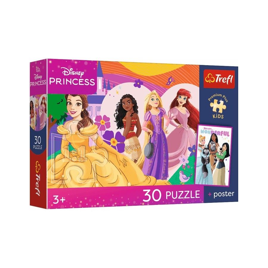Trefl Puzzle 30el. Premium Plus Kids Księżniczki i przyjaźń