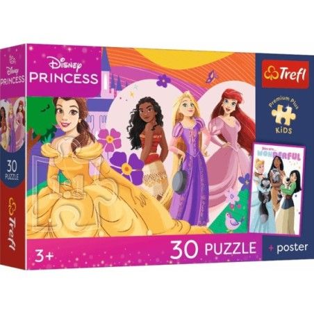 Trefl Puzzle 30el. Premium Plus Kids Księżniczki i przyjaźń