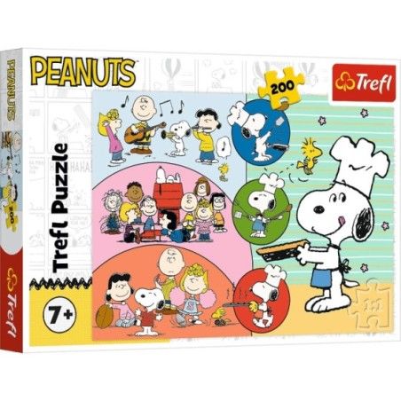 Trefl Puzzle 200el. Snoopy i przyjaciele