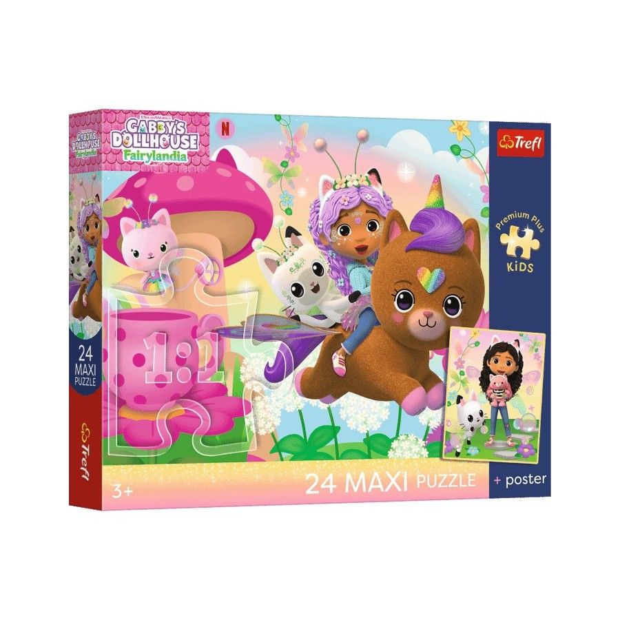 Trefl Puzzle maxi 24el. Premium Plus Kids Gabby na ratunek