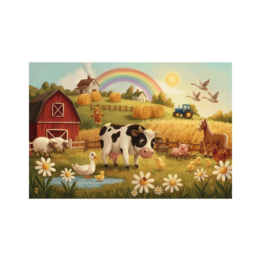 Trefl Puzzle maxi 24el. Krowa na farmie