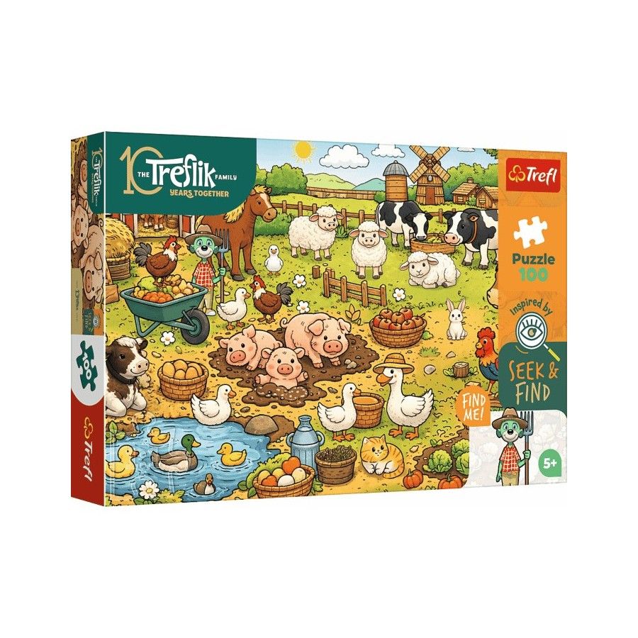 Trefl Puzzle 100el. Seek & Find Wieś
