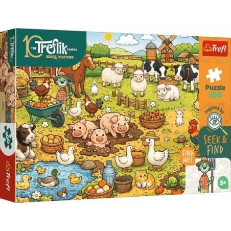 Trefl Puzzle 100el. Seek & Find Wieś