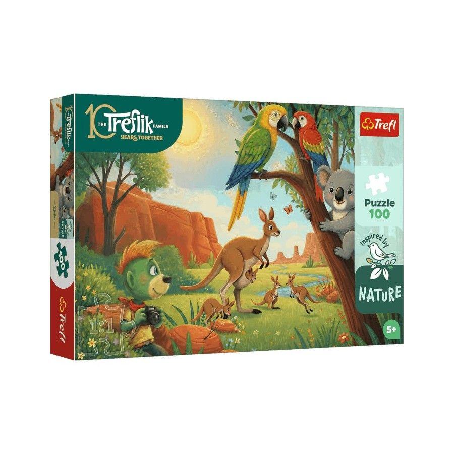 Trefl Puzzle 100el. Inspired By Nature Koala i kangury Rodzina Treflików