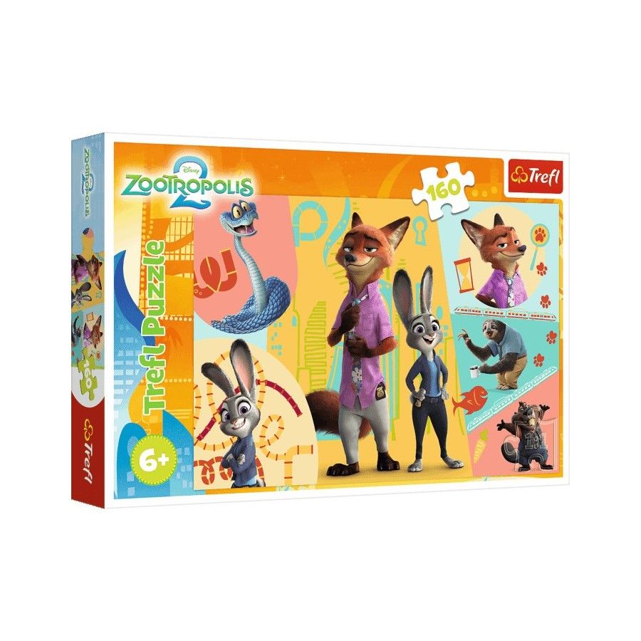 Trefl Puzzle 160el. Razem w Zootopii