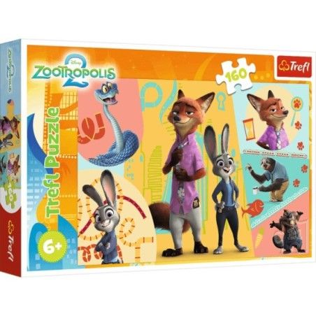 Trefl Puzzle 160el. Razem w Zootopii