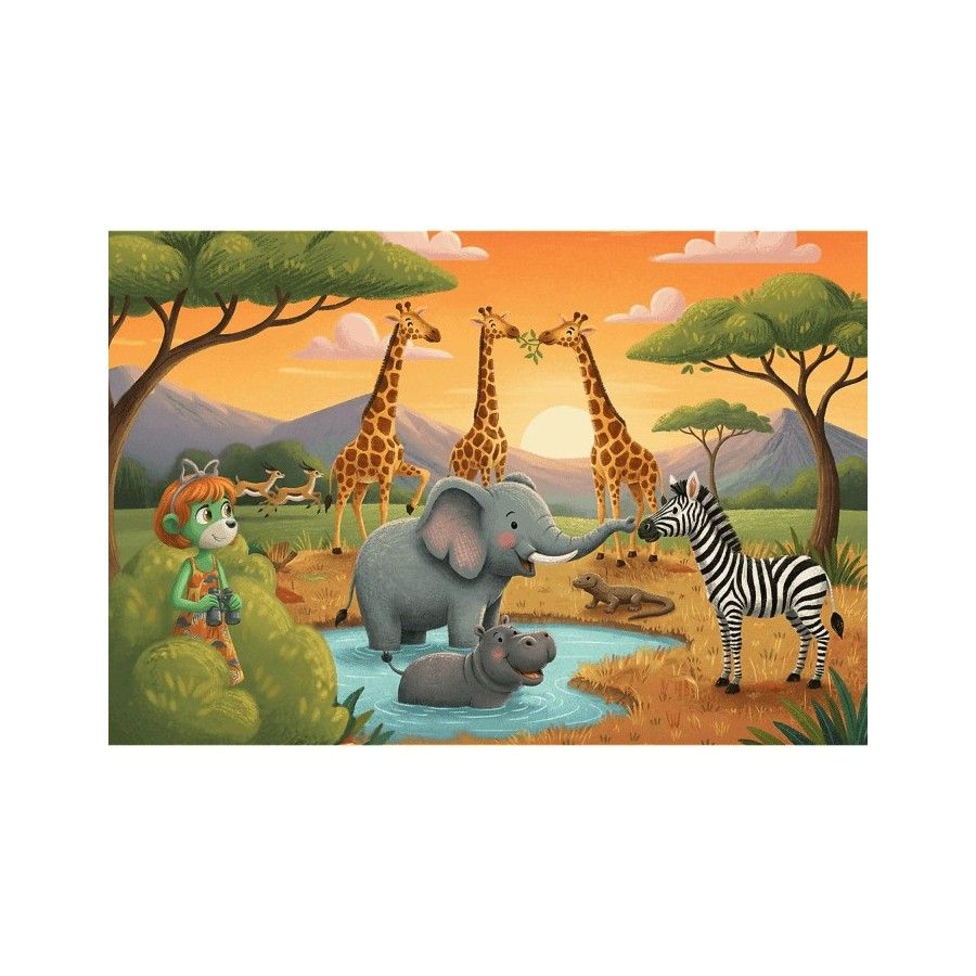 Trefl Puzzle 100el. Inspired By Nature Wesoła ferajna Rodzina Treflików