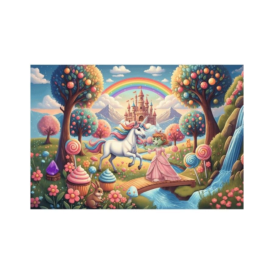 Trefl Puzzle 100el. Inspired By Fantasy Jednorożec w słodyczolandi