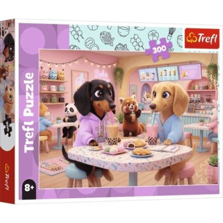 Trefl Puzzle 300el. Jamniki w kawiarni