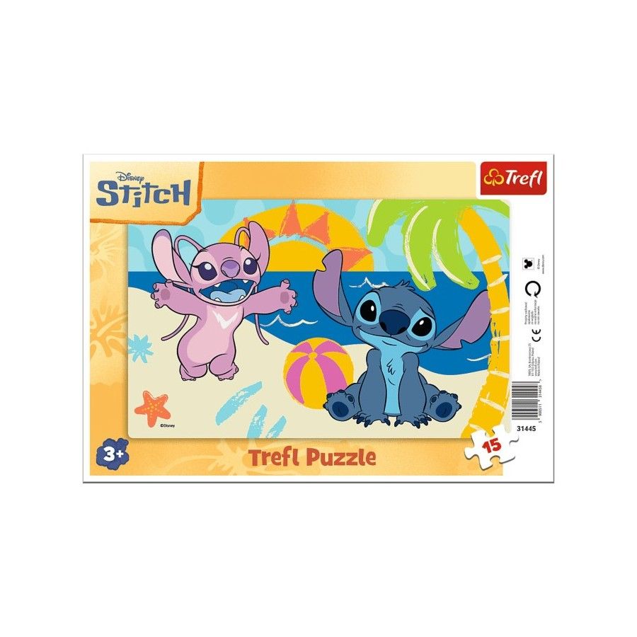 Trefl Puzzle ramkowe 15el. W cieniu palm