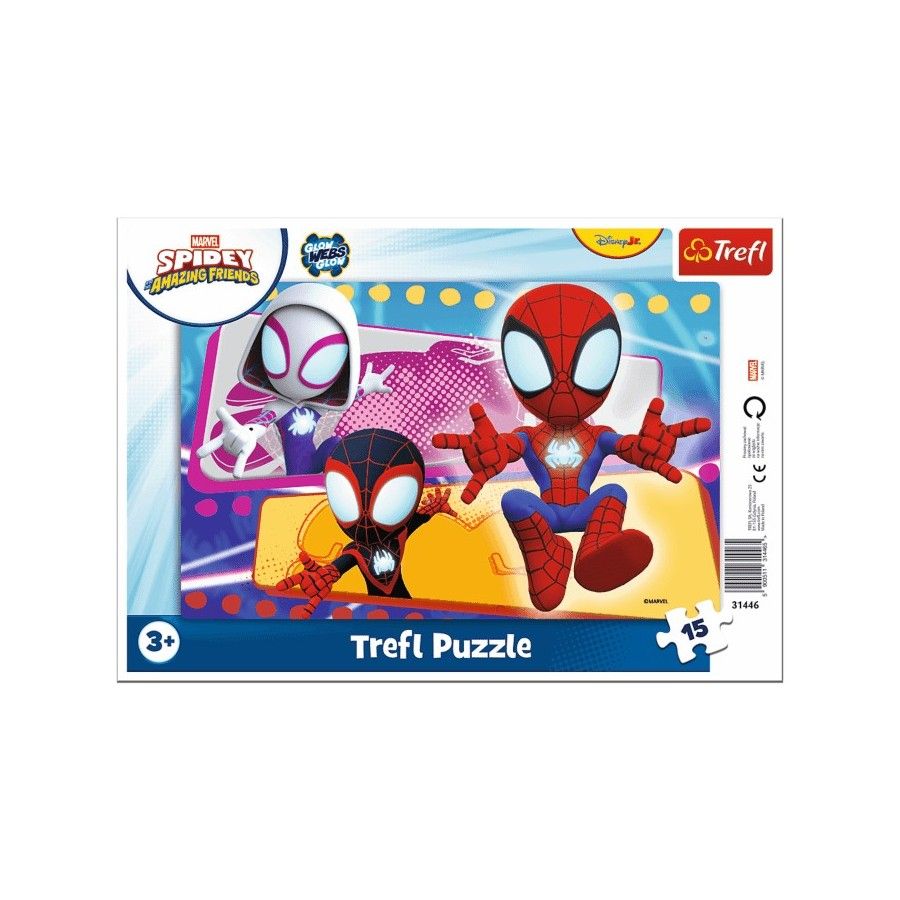 Trefl Puzzle ramkowe 15el. Pajęcza paczka