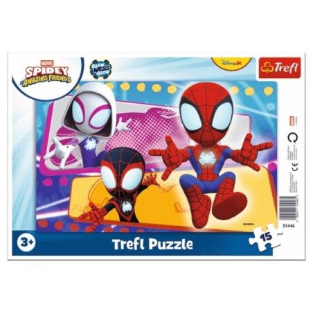 Trefl Puzzle ramkowe 15el. Pajęcza paczka