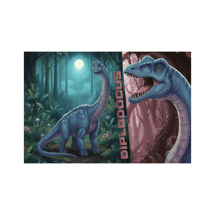 Trefl Puzzle 100el. Inspired By Dino World Diplodocus Rodzina Treflików