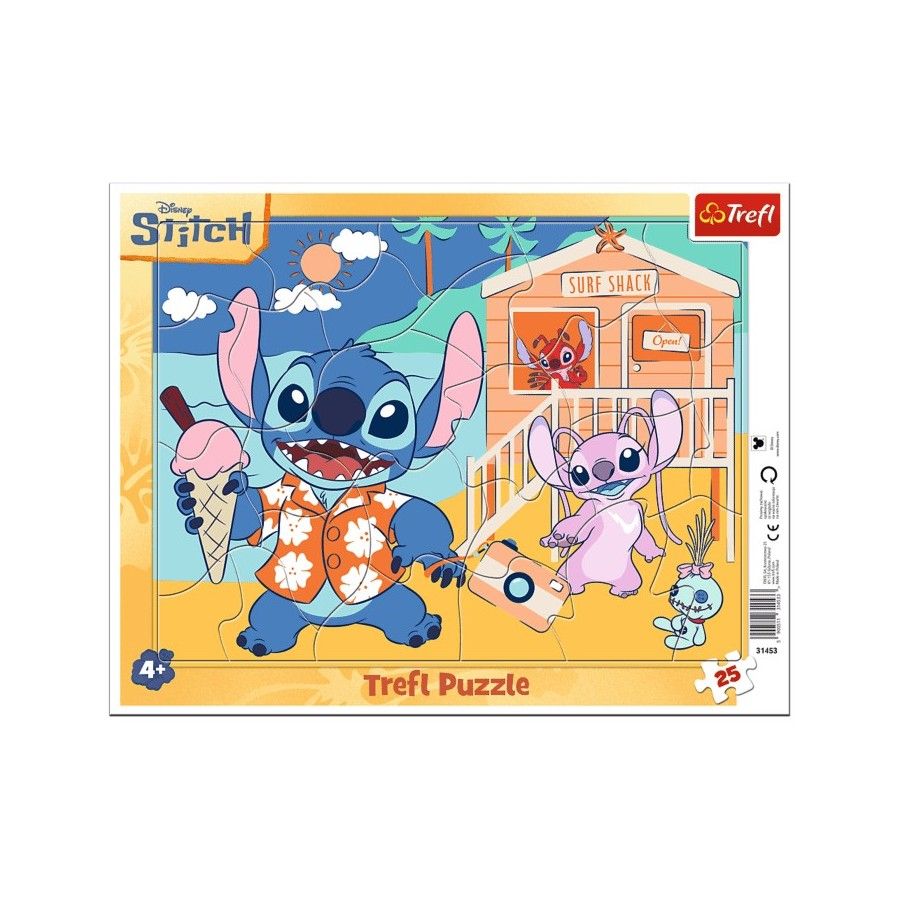 Trefl Puzzle ramkowe 25el. Radosny Stitch