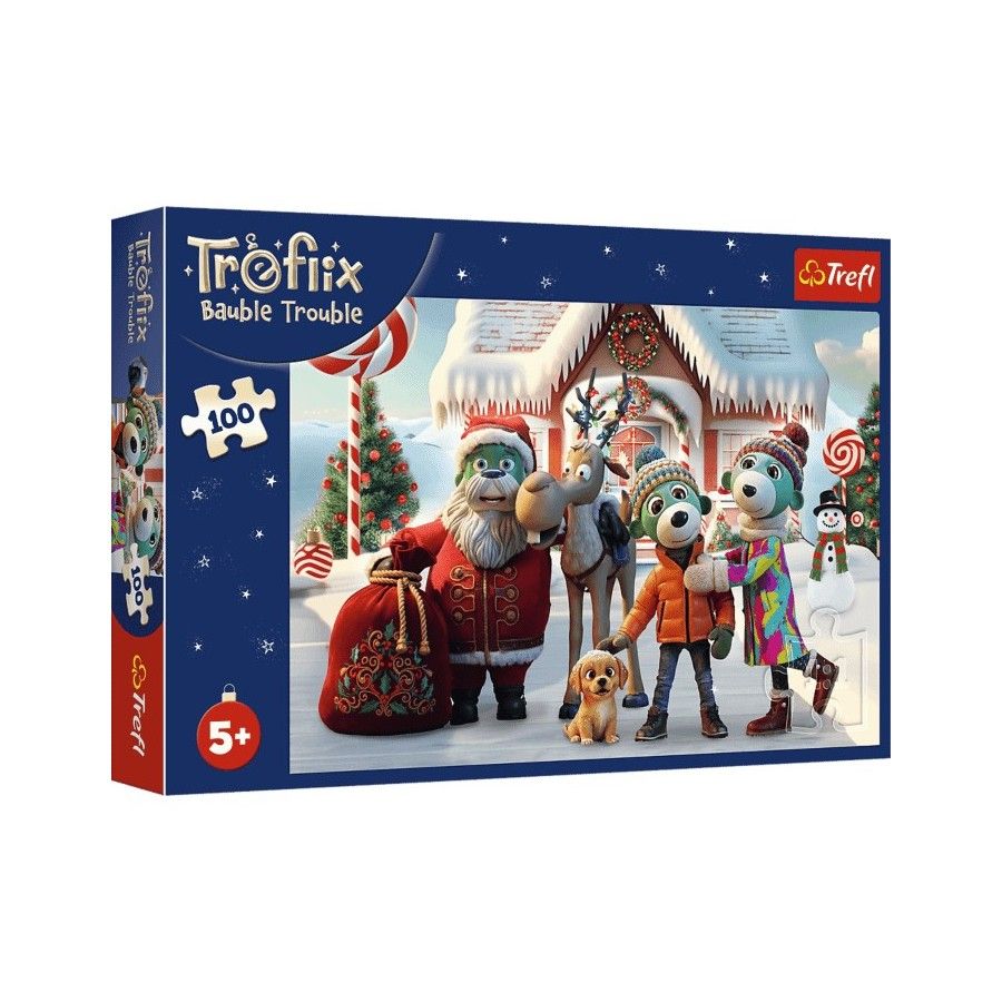 Trefl Puzzle 100el. Mikołaj i renifer na ratunek