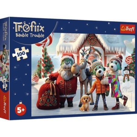 Trefl Puzzle 100el. Mikołaj i renifer na ratunek